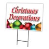 Signmission Christmas Decorations Yard Sign & Stake outdoor plastic coroplast window C-1216-DS-Christmas Decorations